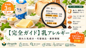 【完全ガイド】乳アレルギー｜症例数3位の食物アレルギーの隠れた乳成分・植物性ミルク代替まで、食品業界20年の実務担当が完全解説